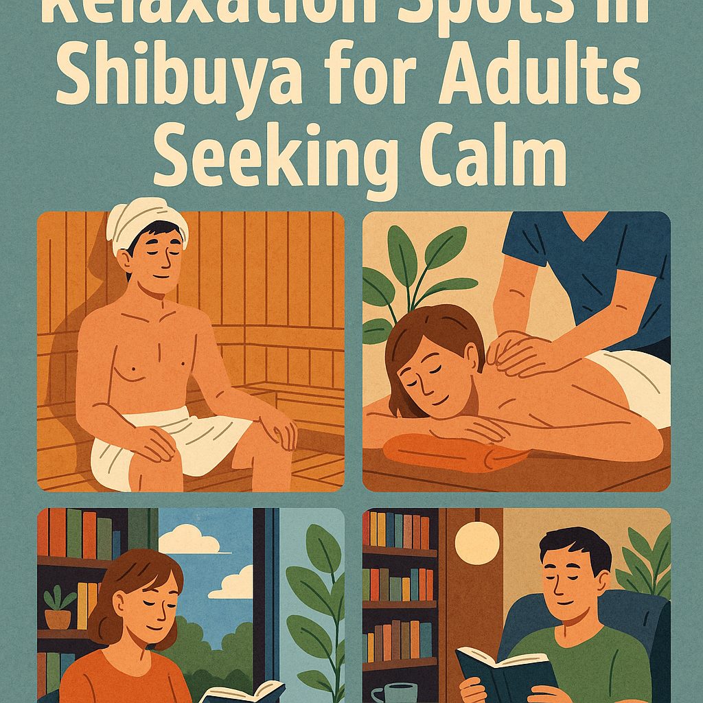 Relaxation Spots in Shibuya for Adults Seeking Calm