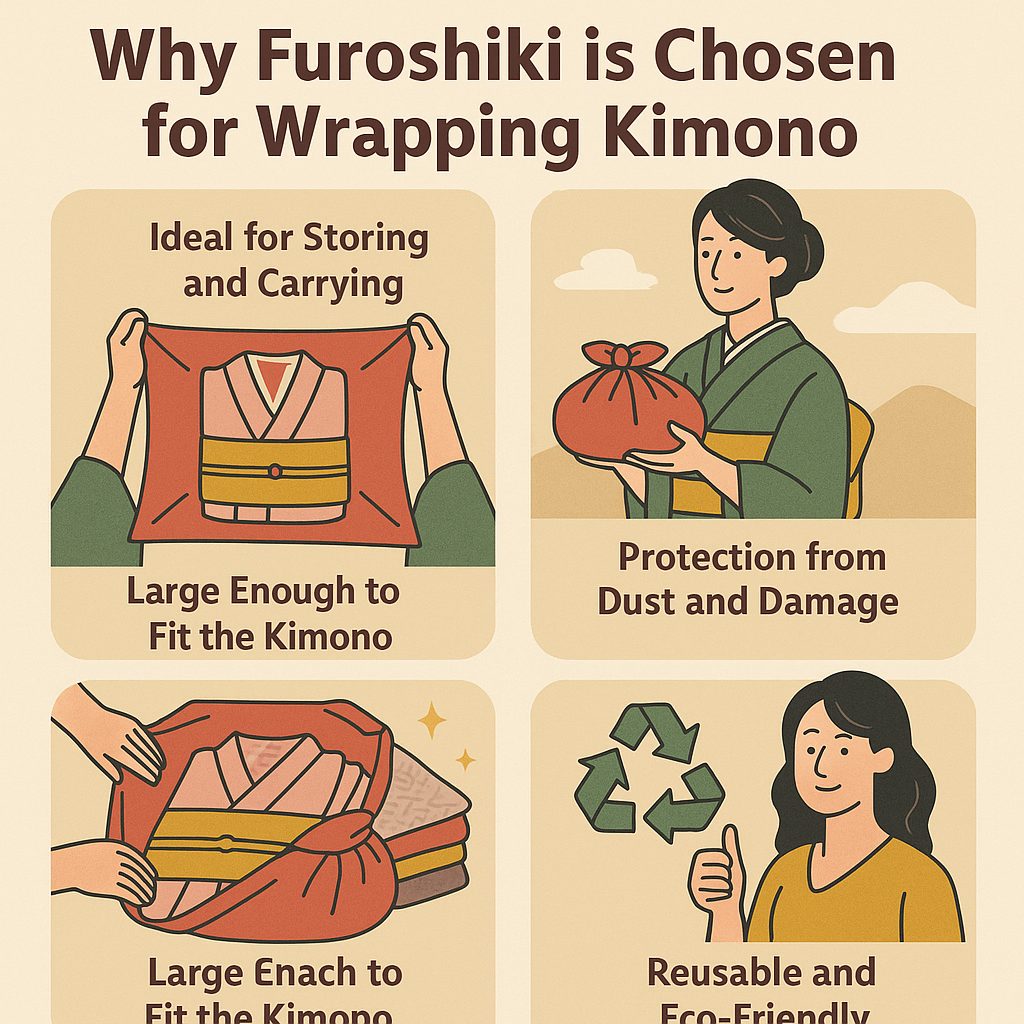 Why Furoshiki is Chosen for Wrapping Kimono