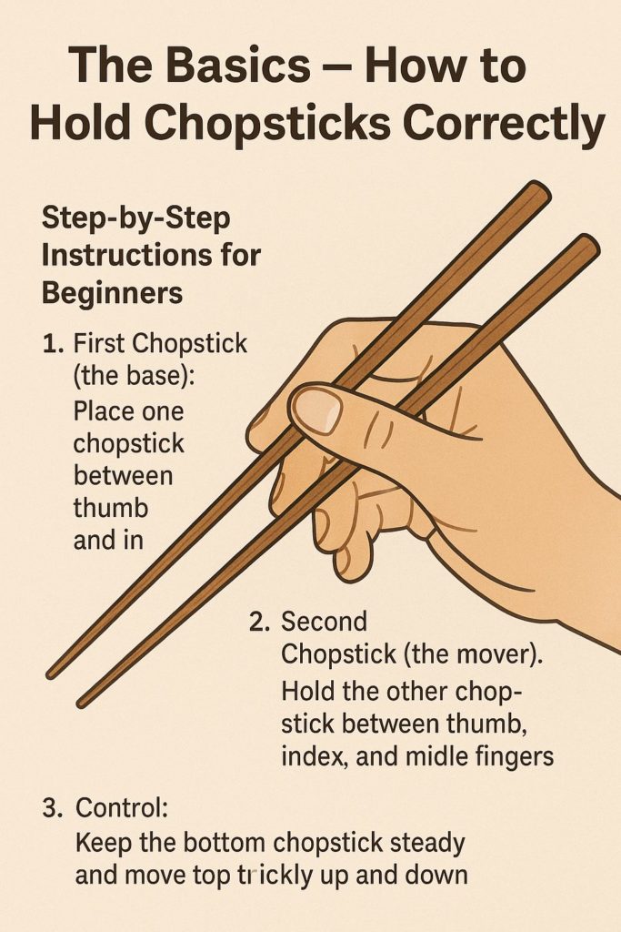 The Basics – How to Hold Chopsticks Correctly