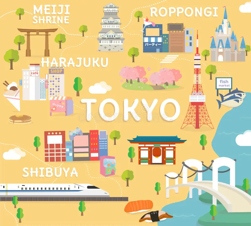 tokyo travel map