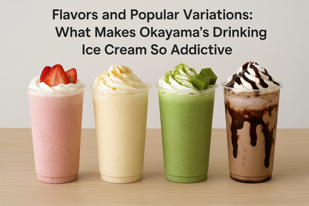 Flavors and Popular Variations: What Makes Okayama’s Drinking Ice Cream So Addictive